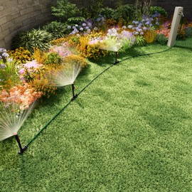 Multi-Adjustable Flex Design Garden Sprinkler with Extension Set, Above Ground DIY Irrigation Kit, Ideal for Plant and Flower Bed Watering (Garden Hose Not Included)