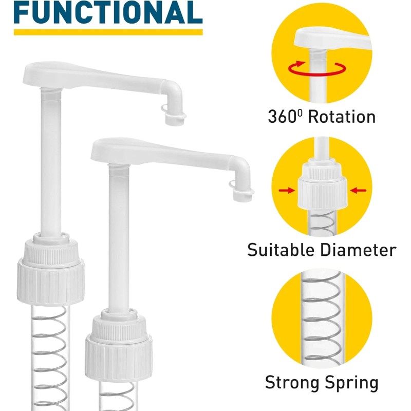 shopperals Heavy-Duty 5-Gallon Bucket Pump – For Oil, Detergent, Soap