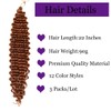 jiefeng Braiding Hair Brown 22 Inch 3 Bundles Deep Wave