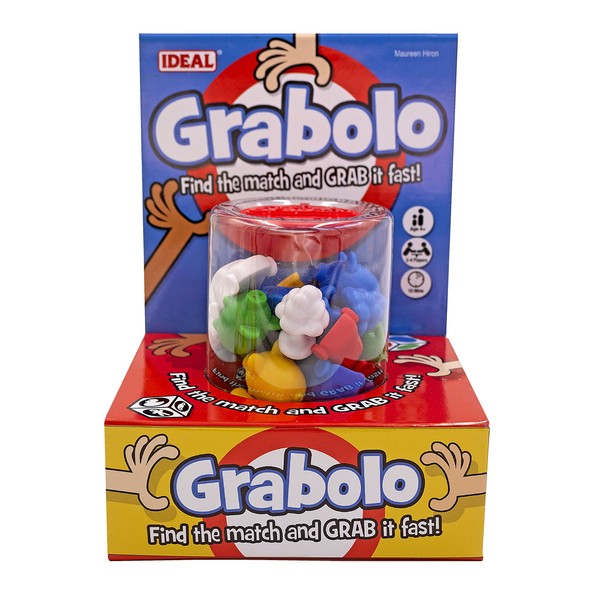 IDEAL | Grabolo: Find the match and grab it fast reaction game!| Quick play family game| For 3-6 Players | Ages 4+