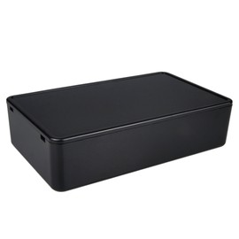 Pinfox 5 pack Electronic Prototype ABS Plastic Junction Project Box Enclosure 100mm by 60mm by 25mm for Portable, Arduino DIY (Black)