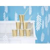 PartyDeco KPP57-019ME-EU1 Paper Cups/Drinking Cups - Shiny Gold - 220