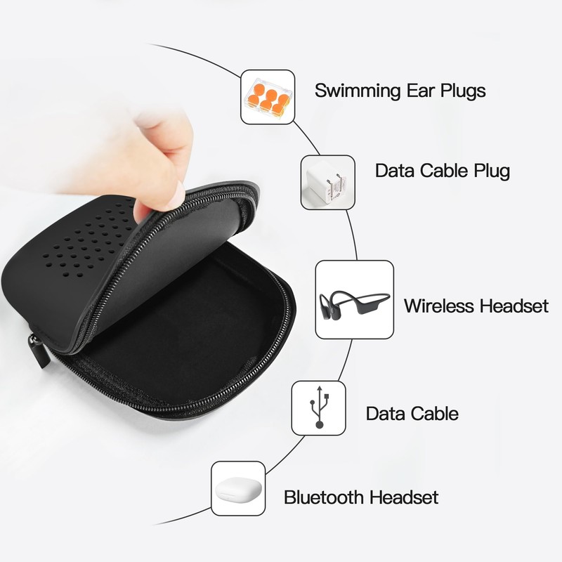 AWINNER Compatible for Shokz Case,Silicone Carrying Case Compatible for Aftershokz