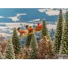 NOCH® Babbo Natale con slitta, set di statuette natalizie colorate