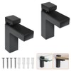 Metal Adjustable Floating Shelf Hardware, Wood/Glass Shelf Bracket Wall MountIing,Adjustable