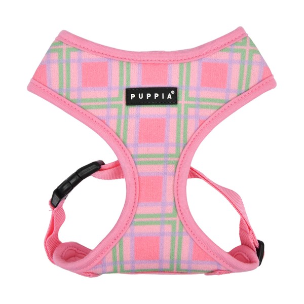 Puppia Spring and Summer Fashion Over-The-Head Dog Harness, Pink_Jaylen, Small