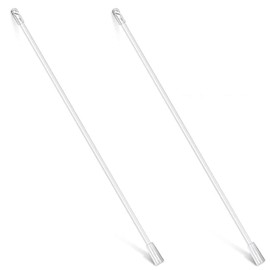 Blind Wand for Window Blinds, 2pcs 12 Inches Length Drapery Wand Curtain Pull Rod, Window Blind Tilt Rod Clear Blind Tilt Wand Replacement with Hook and Grip, Blinds Opener Accessory.