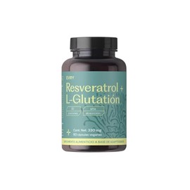EVRY LUMEN | Resveratrol, L-Glutatión 290mg Y Zinc | Antioxidante Adicionado Con Cordyceps, Chaga