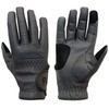 eGlove EQUEST GRIP PRO Leather Touchscreen Horse Riding Gloves (Grey,