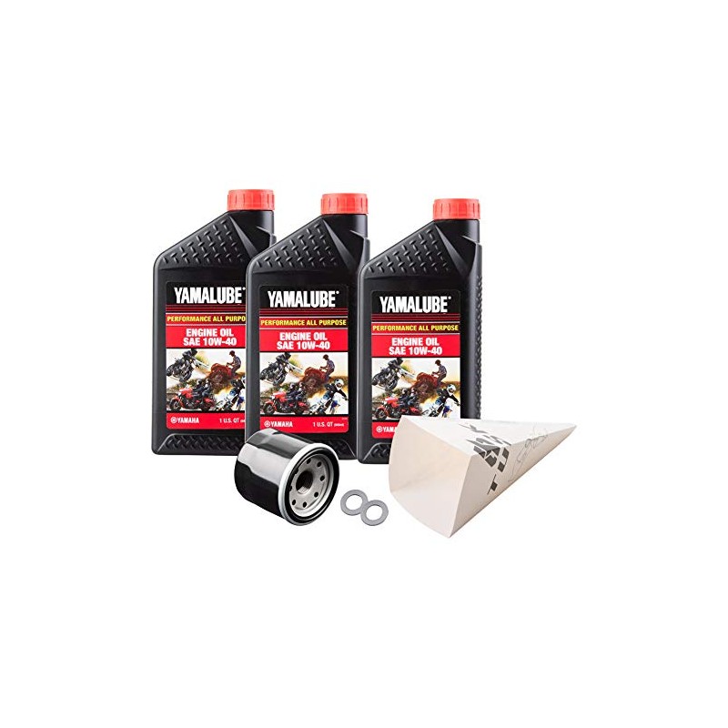 Tusk 4-Stroke Oil Change Kit Yamalube All Purpose 10W-40 For