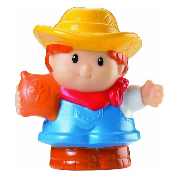 Little People Farmer (2005) - Replacement Figure - Classic Fisher Price Collectible Figures - Loose Out Of Package (OOP) - Zoo Circus Ark Pet Castle