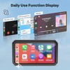 WonVon 6.25 Inch Wireless Motorcycle Carplay GPS Navigation System with