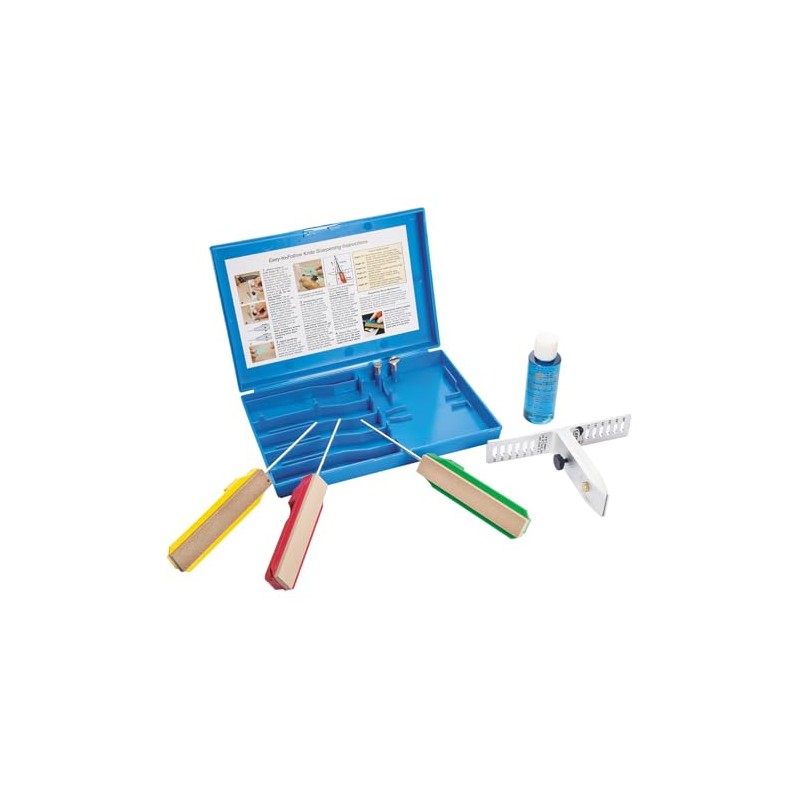 Gatco Edgemate 3-Stone Adjustable Knife Sharpening System with Clamp –