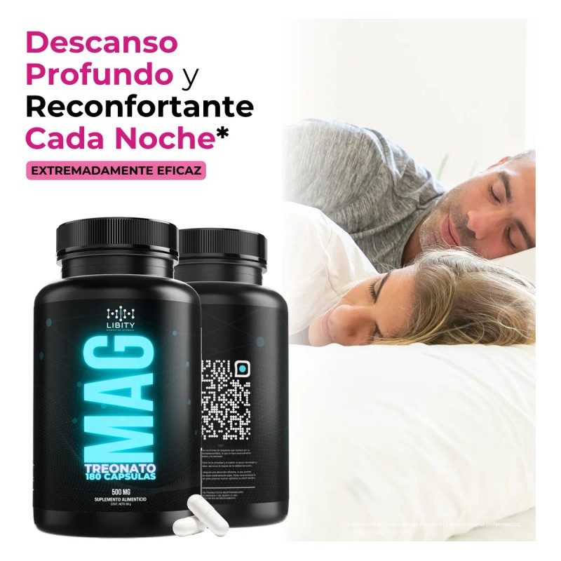 L- Treonato De Magnesio 100% Puro -180 Capsulas Sin Sabor