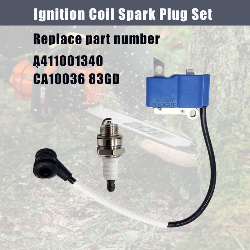 Ignition Coil Spark Plug Set,Fit for E-cho CS590 CS600 CS-590