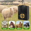 3 PCS Hay Bags for Goats, Metal Clasp and Removable