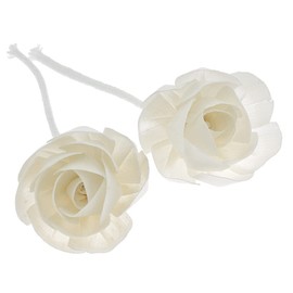LOOGOOL 2Pcs Flower Head Diffusers with Cotton Wick for Home Office Fragrance Aroma Oil Reed Diffuser Replacement, Flower A