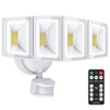 USTELLAR 100W 10000LM LED Security Lights Motion Sensor Outdoor, Remote