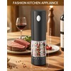 CIRCLE JOY Electric Salt and Pepper Grinder Set Rechargeable Salt