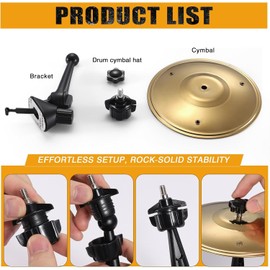 Car Cymbal,Car Crash Cymbal for Car Vent Practical Accessories for Vehicles to Make Driving More Fun (Gold)
