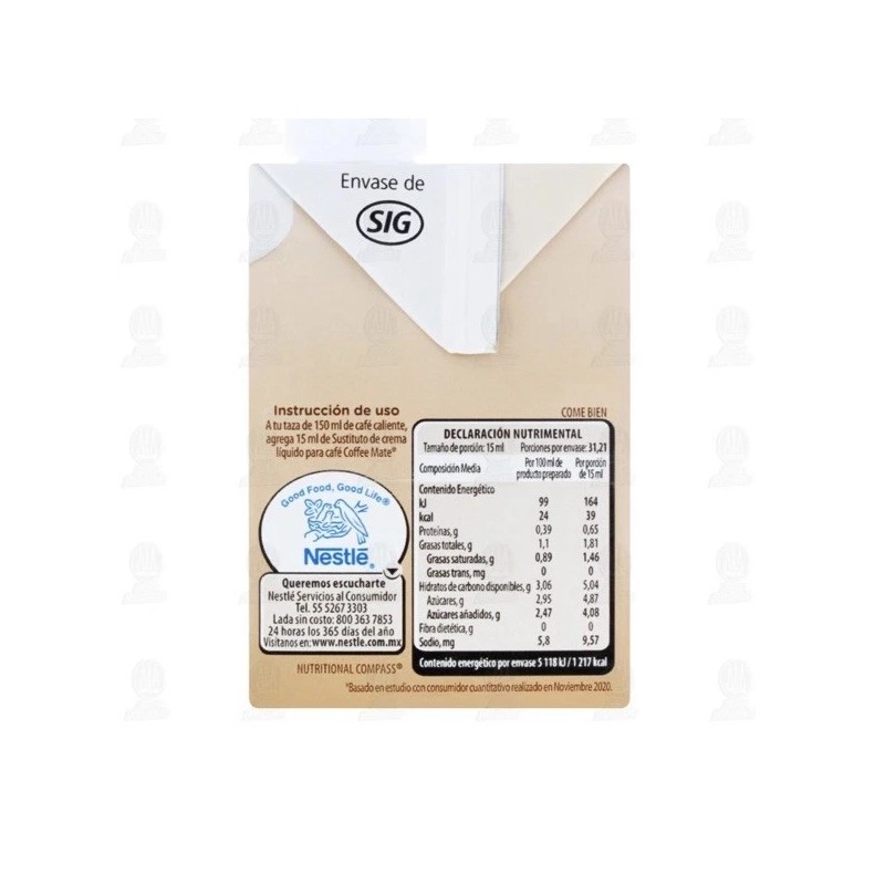 Coffee-mate 1 - COFFEE MATE EXTRA CREAMY FLAVOR COFFEE CREAMER