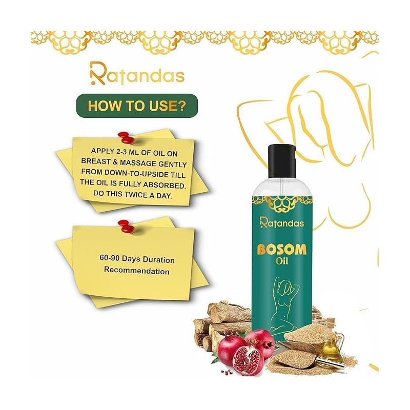  Pub Herbal Breast Massage Oil 100ML for Women