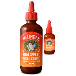 Melinda’s Thai Sweet Chili Sauce - Sweet and Mild Asian Chili Sauce Made with Whole Fresh Ingredients - Gourmet Hot Sauce & Dipping Sauce - Keto Friendly, Kosher - 12oz, 1 Pack + 2oz Mini