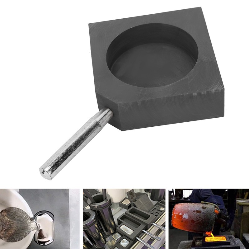 Casting Ingot Mold Round Gold Silver Melting Graphite Ingot Mold