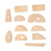 11pcs Pottery Trimming Tool Professional Wood Pottery Foot Shaper Tool
