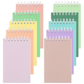 Hxezoc 10 Pack Small Notebooks, 3 x 5 Inches Colorful Spiral Pocket Notebook with Lined Pages Memo Pad for Home Office School Classroom Decoration Supplies