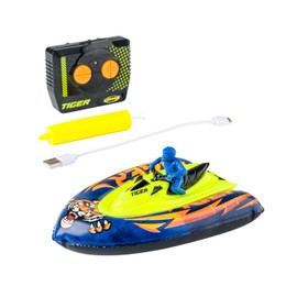 Carson Nano Wave Tiger 2.4G – motoscafo radiocomandato, barca RC, giocattolo radiocomandato per bambini e adulti, inclusi radiocomando e sistema di controllo.
