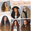 Auburn to Honey Blonde Boho Pre Stretched Braiding Hair 26"