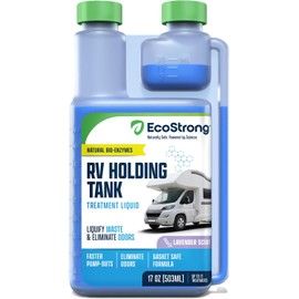 Eco Strong RV Toilet Treatment | RV Black Tank Treatment | RV Holding Tank Digestor, Odor Eliminator, and Cleaner | Perfect for Campers, RVs, Boats, 17 Treatments, Lavender