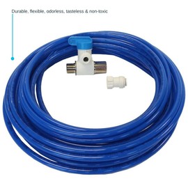 John Guest Water Supply Kit with Blue LLDPE Tubing, Push to Connect Plastic Plumbing Fitting, WSK-B