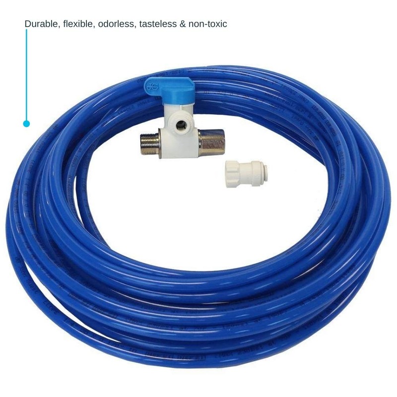 John Guest Water Supply Kit with Blue LLDPE Tubing, Push