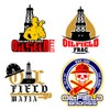 4 pcs Set Oilfield Hard Hat Stickers and Decals -