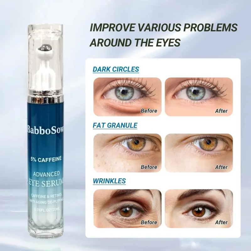 2pcs Crema De Ojos Con Cafeína Para Antienvejecimiento