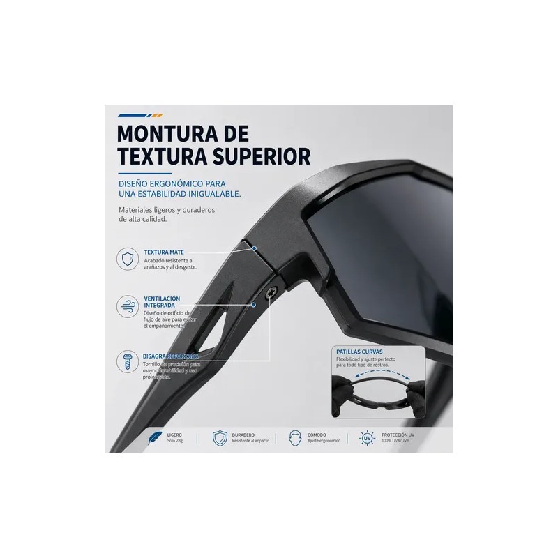 Gafas De Sol Deportivas Unisex Para Correr, Pescar, Andar En