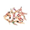 20-Pack 1.4 inch Miniature Beach Swimsuits People Figures Model Train