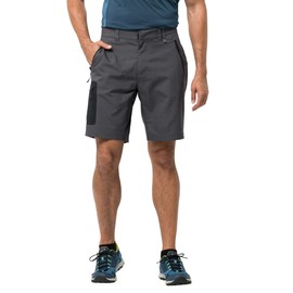 Jack Wolfskin Active Track Men's Shorts, Grey (dark iron), 35 (Manufacturer Size: 52)