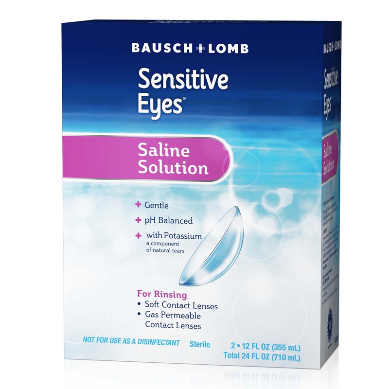 Bausch + Lomb Sensitive Eyes Saline Solution, Gentle Daily Rinse