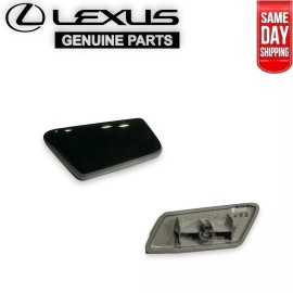 Lexus 14 - 19 LEXUS GX460 FRONT RIGHT HEADLIGHT WASHER NOZZLE COVER BLACK 202 OEM NEW