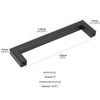 Gobrico 10 Pack Matte Black Cabinet Handles 5" Cabinet Pulls,