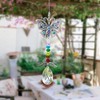 Butterfly Crystal Garden Hanging Teardrop Prism Pendant for Window Rainbow
