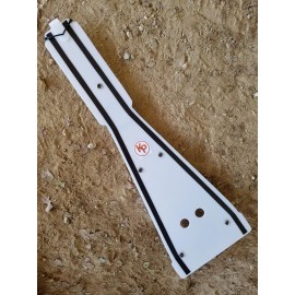 Kased Plates '04-'14 HONDA TRX450R 3MM WHITE Lifetime Warranty Poly Skid Plate