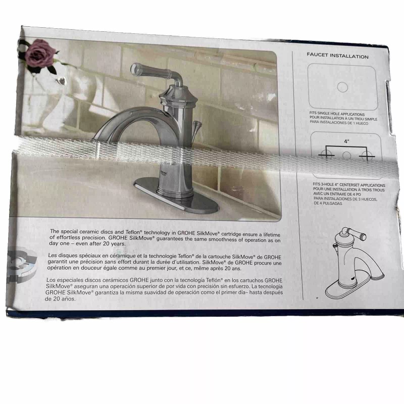 Grohe Glouchester Single Hole Single Handle Bathroom Faucet in Chrome