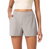 ODODOS Stretch Woven Relaxed Shorts for Women Elastic High Waist