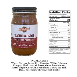 KC Natural Tomato-Free Pasta Sauce Combo Pack, Traditional Style & Carrot Marinara, 31.5 oz Total, Paleo & AIP Friendly