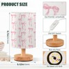 Aslsiy Coquette Ribbon on White Bedside Table Lamp Lovely Bow