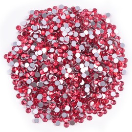 Blinginbox Glass Flatback Rhinestones Crystal Round Gems,Wax Apple,SS16/1440pcs,3.8-4.0mm